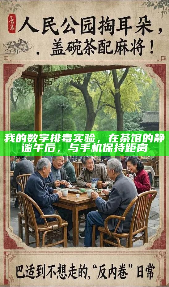 我的数字排毒实验，在茶馆的静谧午后，与手机保持距离